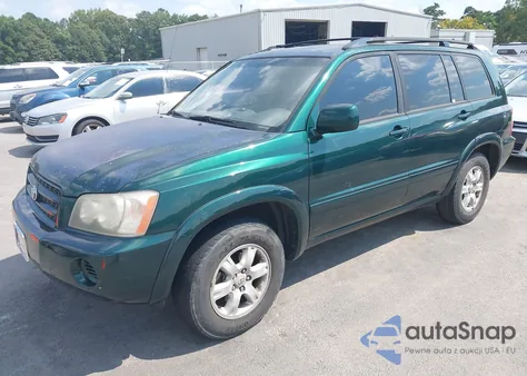 2001 Toyota Highlander V6 z USA, uszkodzony, nr VIN JTEGF21A610011369